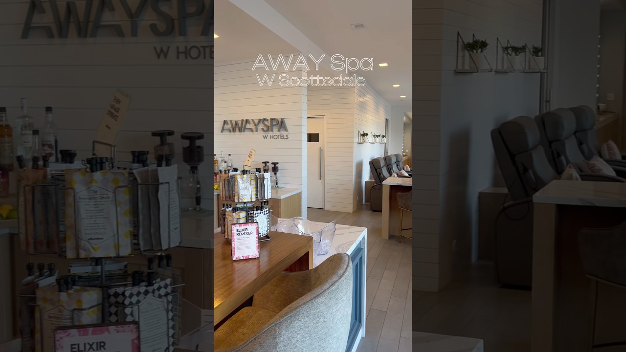 Побалуйте себя в спа-салоне AWAY, а затем выпейте напитки в лаунже Cottontail у бассейна | W Scot...