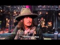 Johnny depp  david letterman full interview february 2013