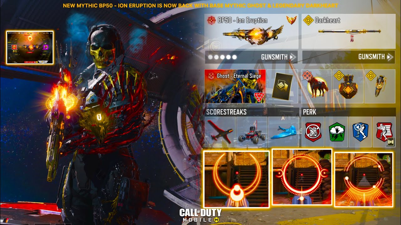 Mythic BP50 - Ion Eruption is now back with Mythic Ghost to destroy every opponent in CODM SND & TDM