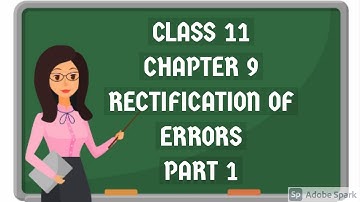 11th accountancy chapter 9 rectification of errors in tamil / rectification of errors in tamil