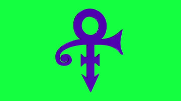 Prince Symbol Green Screen Logo Loop Chroma Animation