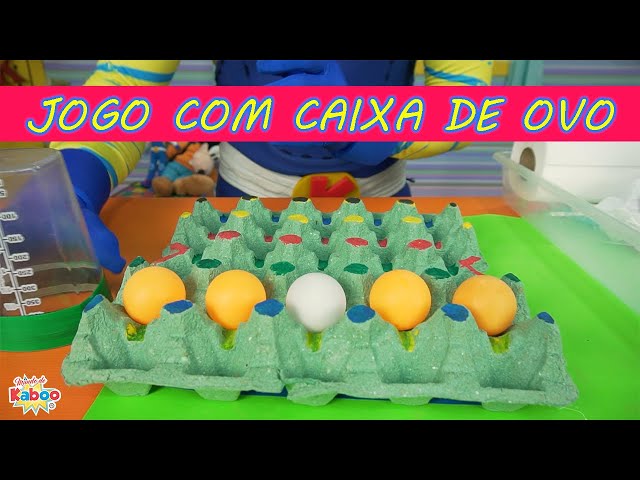 Jogo com caixa de ovo, Brinquedo DIY