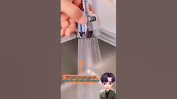Vòi nước tăng áp 2 chế độ xả nước xoay 360 độ tiện dụng! #review #tienich #giadungtienich #shorts