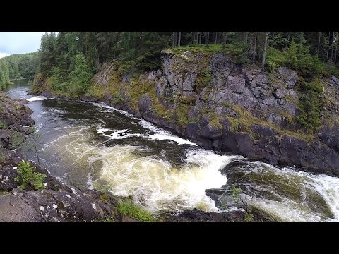 Голос водопада Кивач. Карелия.