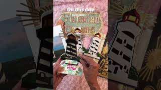 Cards I made using @annagriffinvideos Lighthouse dies & supplies 