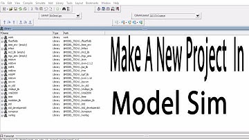 How to add a new project in ModelSim!