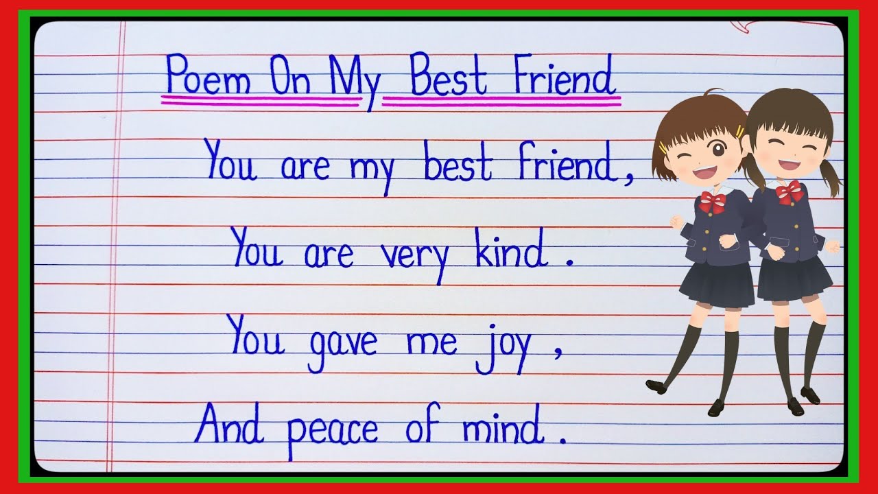 29 Best Friend Poems - Friendship Poems For Best Friends