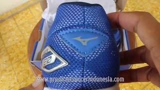 Sepatu Lari Mizuno Wave Rider 20 Blue White Black J1GC170304 Original