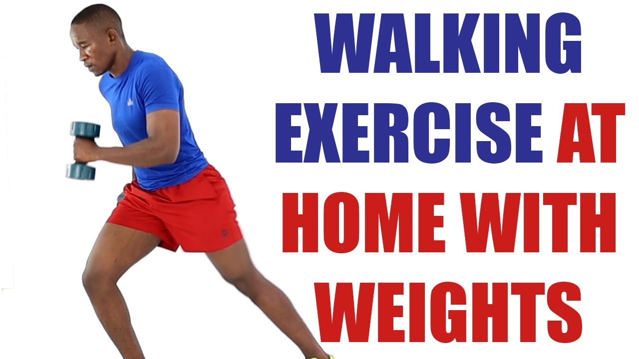 Walking Exercise at Home with Weights/ 20 Minute Dumbbell Walking