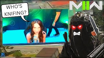 *EARLY* MODERN WARFARE 2 THROWING KNIFE GAMEPLAY (MY COD NEXT REACTION) - NADIA vs TKO Rage !!