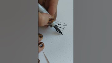 Calligraphy F - Left handed #calligraphy