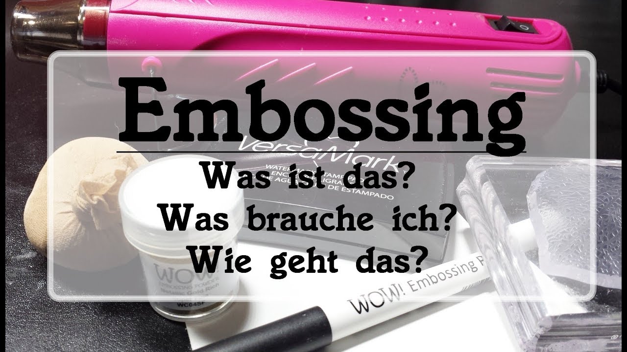 Embossing 1x1 | Anwendung & Material | Ohrenpost