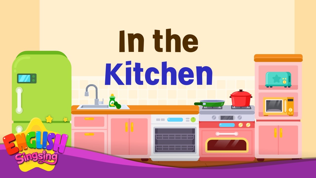 In the Kitchen [Kids Vocab] My House Parts 🍳 Fridge, Stove & Kitchen
