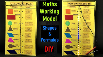 maths working model on shapes and area formulas - maths exhibition project - diyas funplay - diy tlm