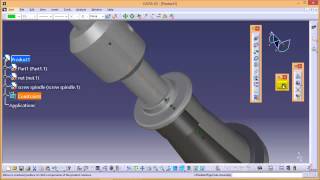 Catia Tutorial\Screw jack Assembly\Offset Constraint\Assembly of Screw Spindle Part_8.2