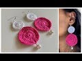 Crochet earrings Ideas || Crochet pattern || DIY crochet earrings with pearls
