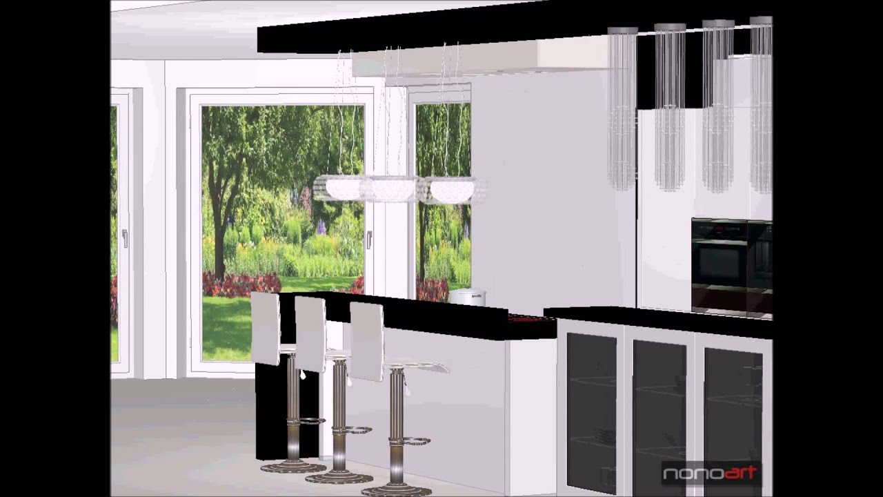 Www.nonoart.hu, fekete fehér minimál modern konyha, white kitchen ... Modern konyhabútor 2016