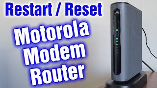 How To Restart Reset Motorola Modem Router