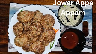 Jowar Appe | Chola Paniyaram | Jolada Paddu recipe | Gluten-Free Recipes