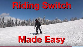 How To Snowboard Switch |Snowboarding|