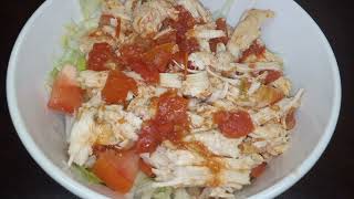 Easy Taco Chicken - 3 Ingredient Crockpot Recipe Dump and Go Slow Cooker Recipe