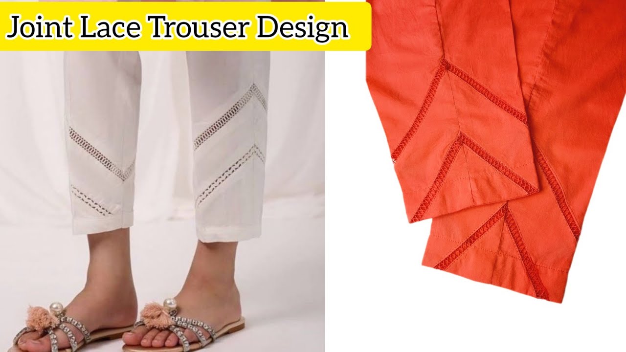 Unique cut work Trouser Design  Eid Special Trouser Design 2023  Trendy Trouser  Design  YouTube