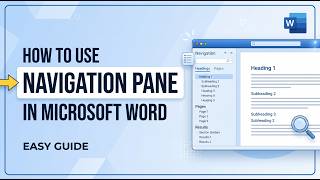 How to Use Navigation Pane in Word । Quick Tutorial