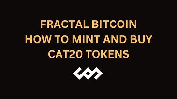 🚨🚨FRACTAL BITCOIN - How to Mint and Buy CAT20 Tokens🚨🚨