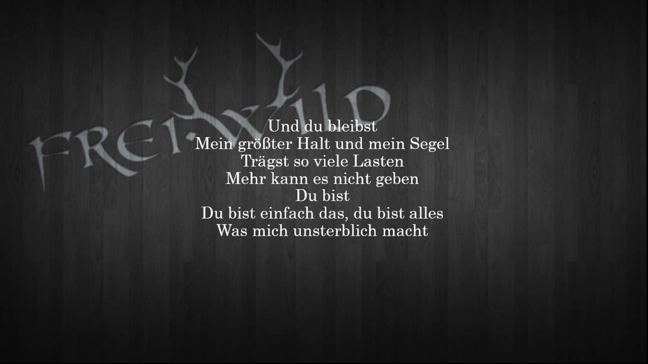 Frei Wild Wie Ein Sch tzender Engel Lyrics YouTube