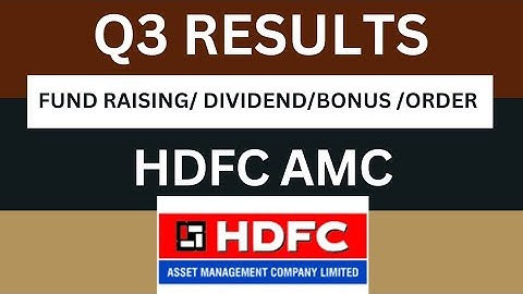 hdfc amc Q3 Results 2025 | hdfc amc Results Today | hdfc amc Share Latest New