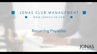 Accounts Payable - Recurring Payables