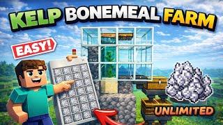Easiest Kelp Bone meal Farm In Minecraft Bedrock | Minecraft Hindi