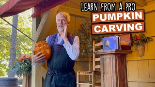 Learn From A Pro Pumpkin Carving | Master Carver Shares His Tips For Safe & Fun Fall Season Decor