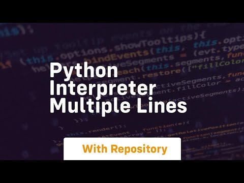 python interpreter multiple lines