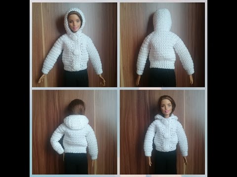 Зимняя одежда для куклы крючком