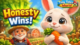The Honest Little Rabbit 🐰 | Honesty is the Best Policy | Bedtime Moral Story for Kids | New Cartoon