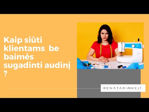 Video: Kaip Siūti Audinės Kailį