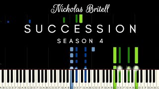 SUCCESSION - Andante Risoluto by Nicholas Britell | PIANO TUTORIAL + SHEETS (arr. Paul Hankinson)
