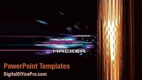 Computer Hacker PowerPoint Template Backgrounds - DigitalOfficePro #04973W