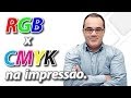 RGB x CMYK na impressão.