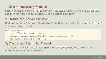 How to Run a Node.js Server in the Background with Python