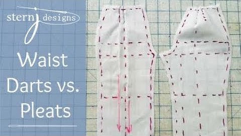 Pants Fitting - Waist Dart vs Pleats