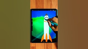 Digitalart | How to draw Planet in Procreate (#shorts)