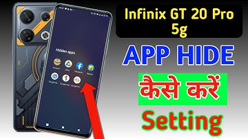 How to lock & hide apps in Infinix gt 20 pro 5g | Infinix gt 20 pro app hide setting kaise kare