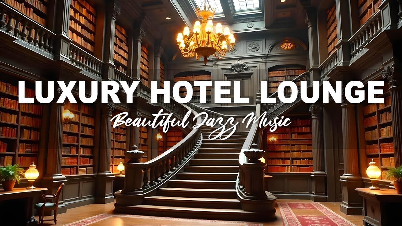 Luxury Lobby Hotel Lounge Music - Soft Jazz Saxophone Instrumental ...