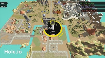 Hole.io Map Control: 100.00% World Record +3,000