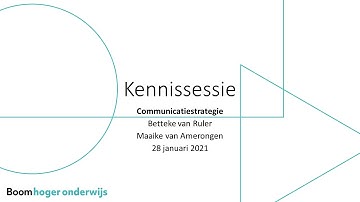 Online kennissessie 