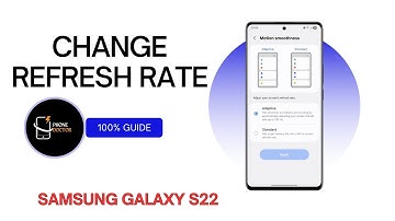 How To Change Refresh Rate on Samsung Galaxy S22 | Smooth Display Settings Guide!