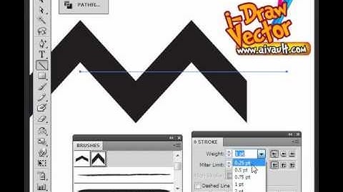 Vector Tutorials How to Create Chevron Stripes pattern brush