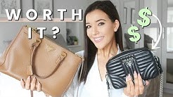 BEST DESIGNER HANDBAGS ACTUALLY WORTH THE MONEY | PRADA SAFFIANO, PRADA DIAGRAMME & GUCCI SOHO DISCO